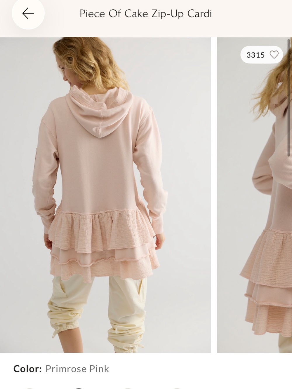 Free People Women’s Piece Of Cake Zip-Up Cardi $100.00 Size Small Never Worn - Picture 11 of 15